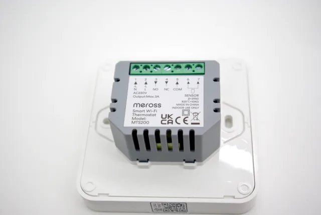 Dettaglio morsettiera Meross MTS200