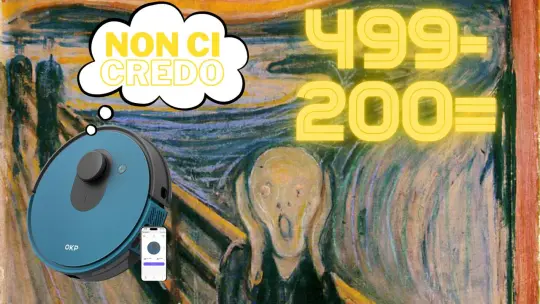 Mister Perfettino OKP L1 Lidar Robot Aspirapolvere Tuya Smart compatibile