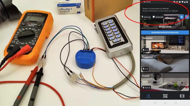 App Shelly Cloud notifica di apertura porta