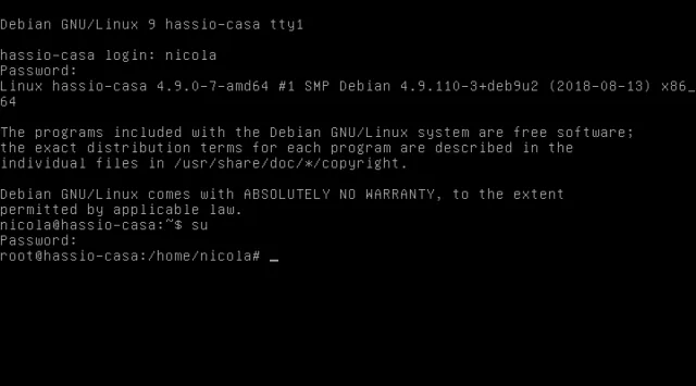 Come installare HASSIO su un PC con Debian