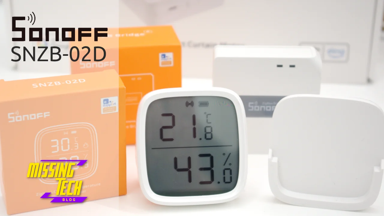 Sonoff SNZB-02D Schermo LCD per il sensore T&H ZigBee di Itead