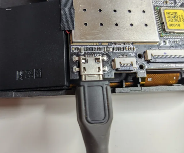 usb inserita nella porta OTG