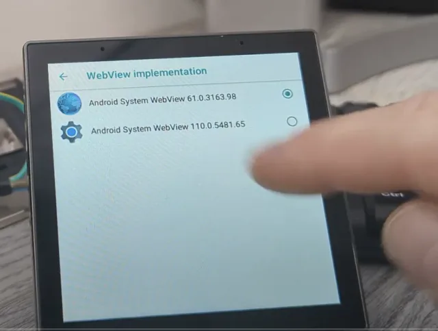 select Android system