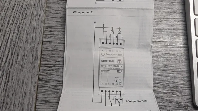 schema collegamento 2 Shutter