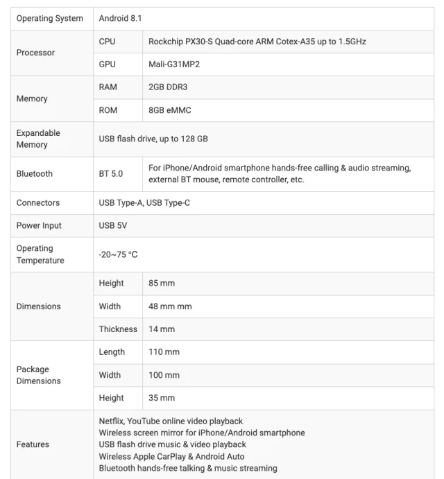 caratteristiche tecniche