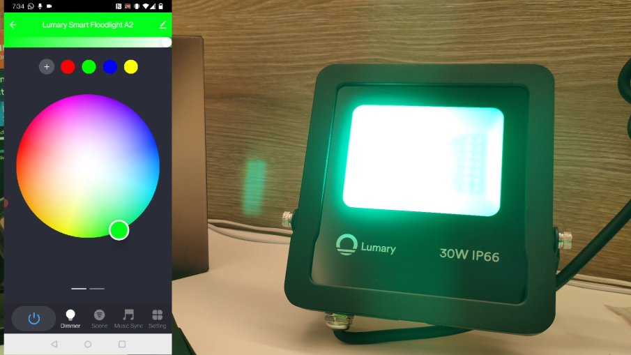 Lumary Floodlight RGBW app tuya smart