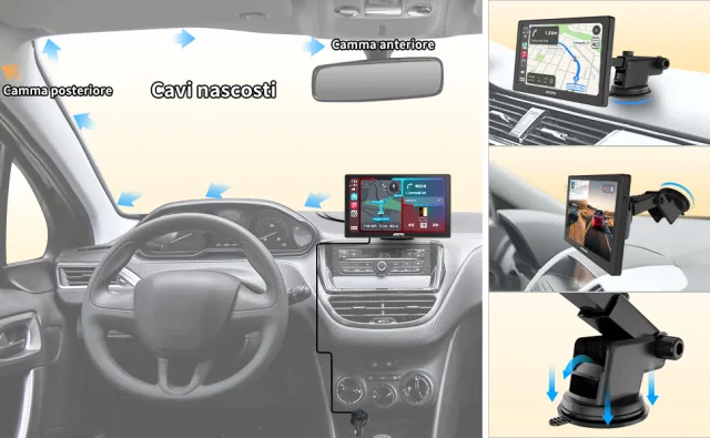 Atoto P8 possibilità di installazione in auto