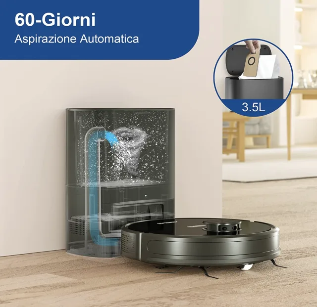 basetta di ricarica che svuota in automatico