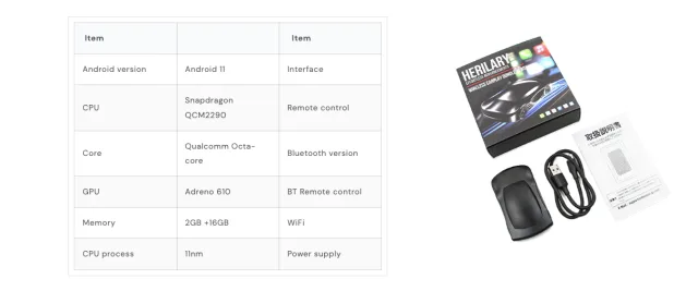 Herilary C6 contenuto della confezione