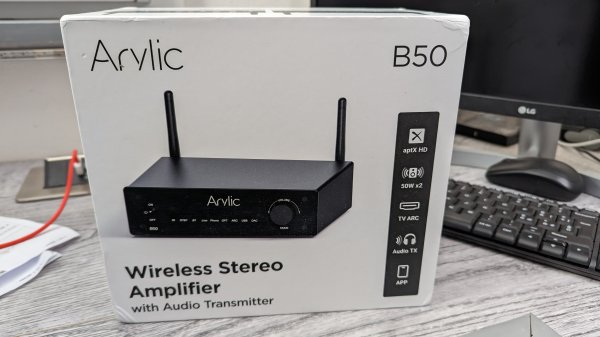 Arylic® B50 Bluetooth Stereo Amplifier With Audio Transmitter