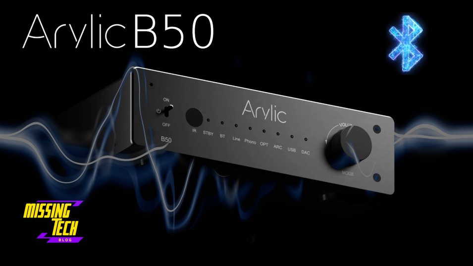 Arylic B50 - amplificatore con trasmettitore bluetooth dual link