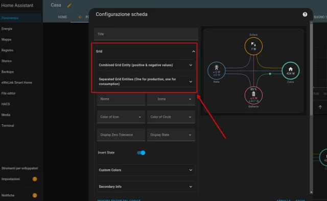 Power Flow Card Plus in Home Assistant! Facilissimo!