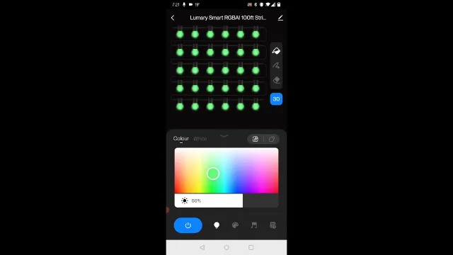 app tuya smart per controllo di ogni singola lampadina della catena luminosa Lumary