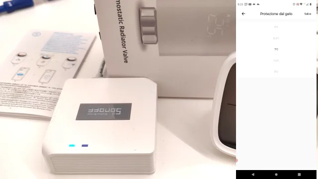 Sonoff TRV funzione anti congelamento