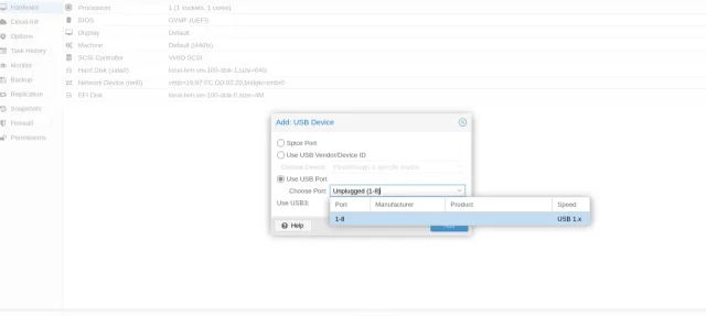 Procedura ProxMox Aggiunta USB