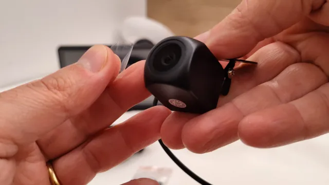 dettaglio fotocamera di parcheggio