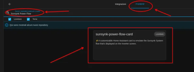 Sunsynk Power Flow ricerca in repository
