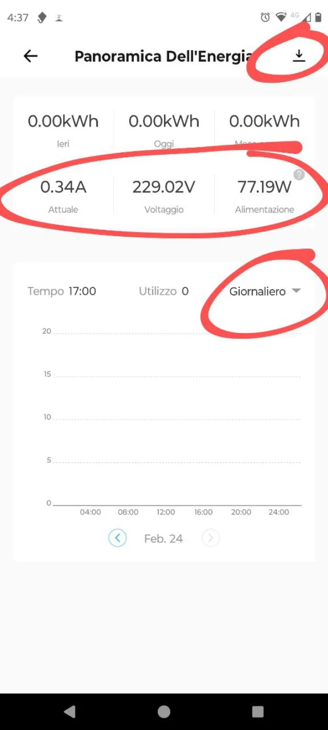 Sonoff iPlug S60 schermata eWeLink