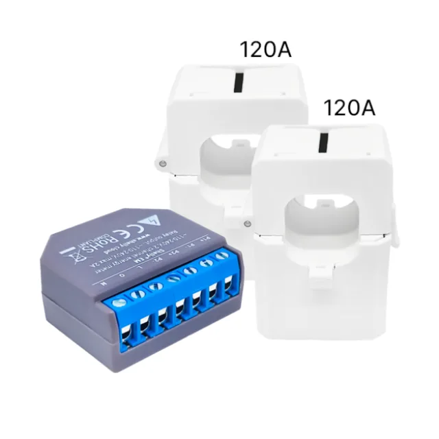 Shelly EM con doppia pinza amperometrica