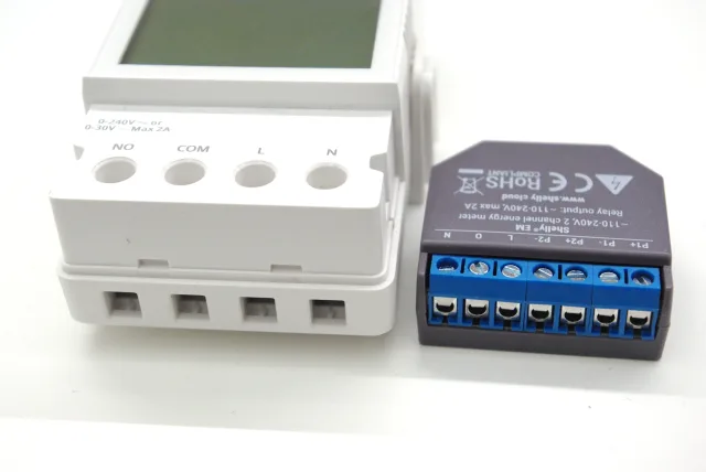 Sonoff POW Ring e ShellyEM confronto morsettiere