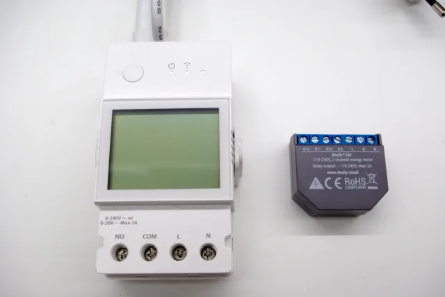 Sonoff POW Ring e ShellyEM confronto dimensioni