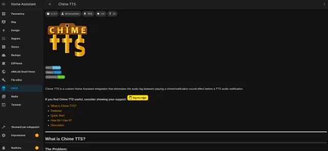 Integrazione personalizzata Chime TTS