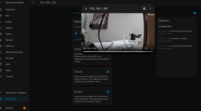 Sonoff Cam Slim Gen2 in Home Assistant