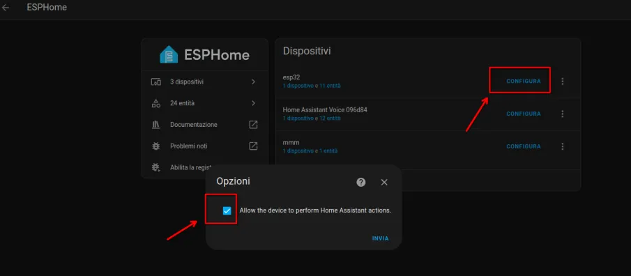 Voice Assist realizzato con un ESP32 e ESPHome con risposta su speaker esterno!