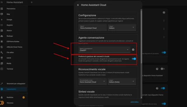 ChatGPT in Home Assistant per un assistente vocale con AI