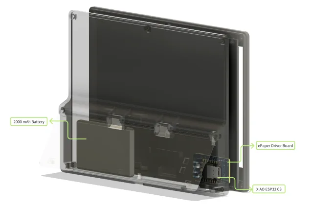 Seeed Sudio XIAO 7.5 e-Ink Panel con ESP32 - come programmarlo con ESPHome