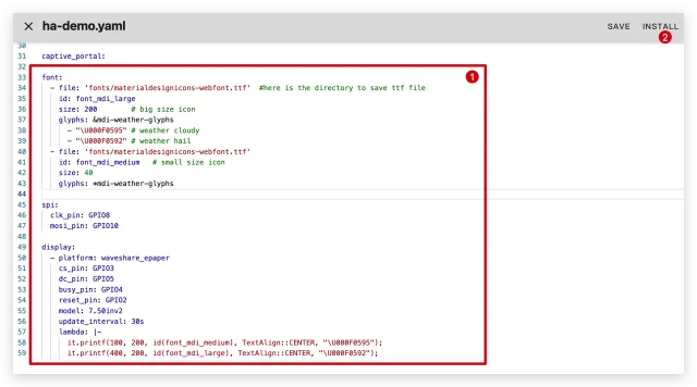 Seeed Sudio XIAO 7.5 e-Ink Panel con ESP32 - come programmarlo con ESPHome