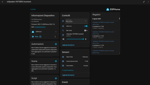 ReSpeaker XVF3800 4-Mic Array Home Assistant Voice Assist