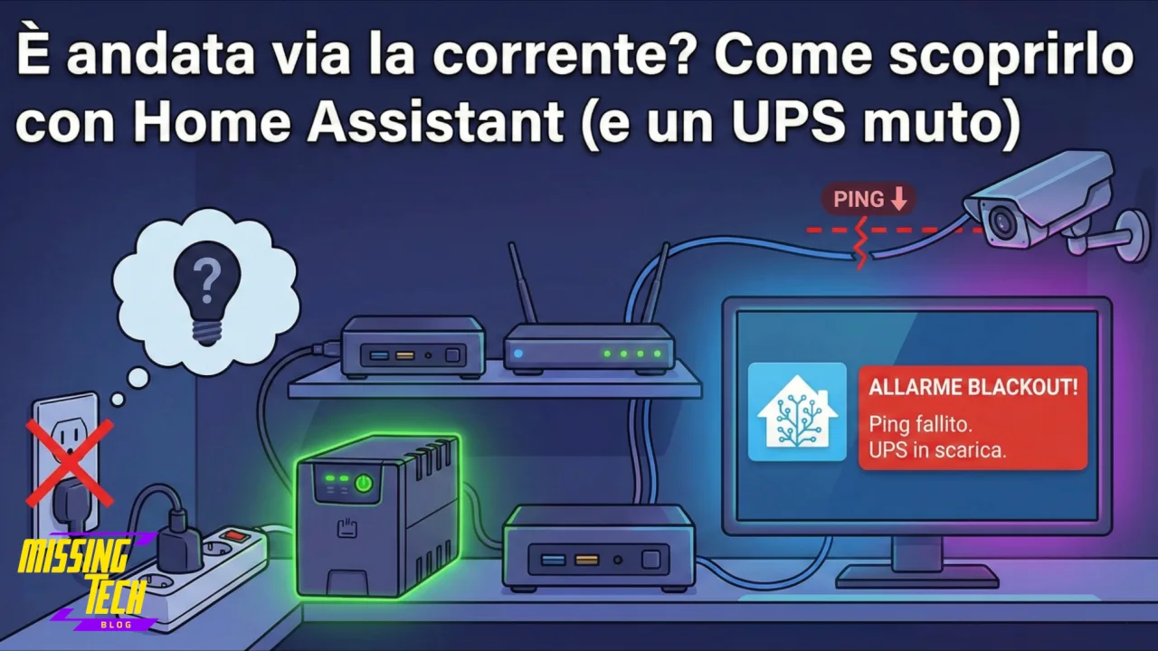 E' andata via la corrente? Come scoprirlo subito con Home Assistant (anche con UPS economico)