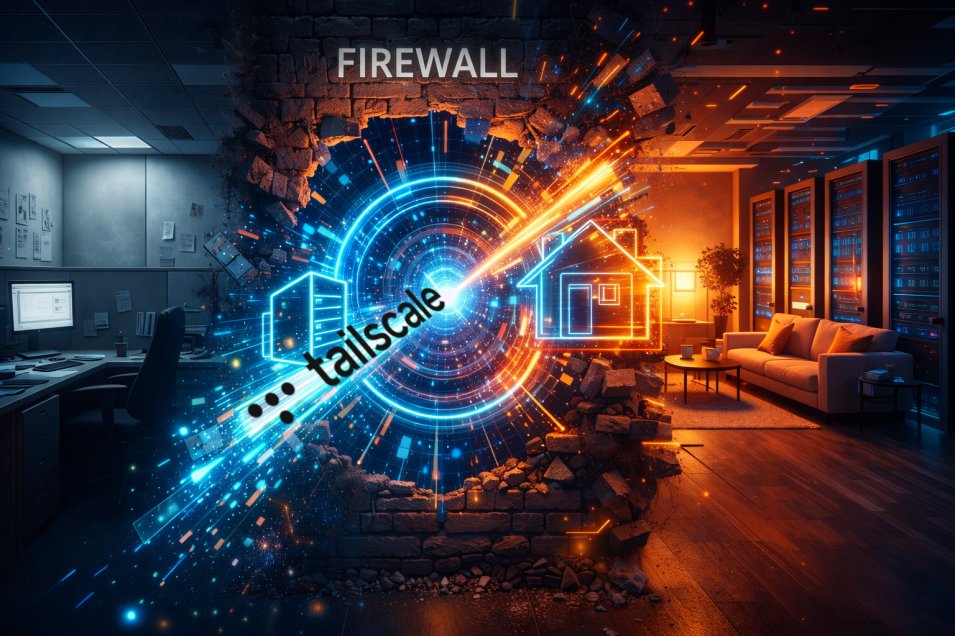 Tailscale su Proxmox: Come bucare il firewall dell'ufficio e accedere a Home Assistant