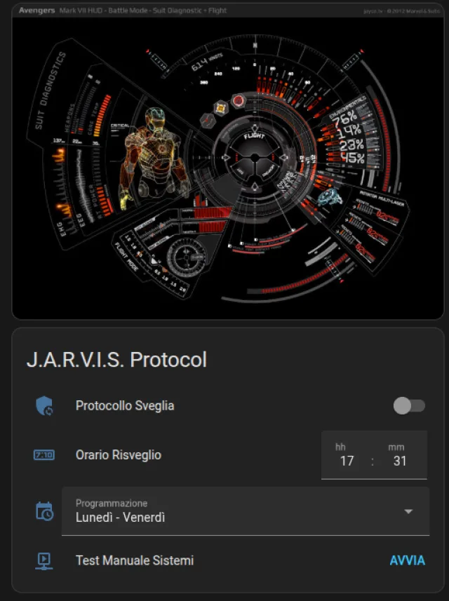 La Sveglia di Iron Man 3.0: report monitoraggio AI e meteo reale con Home Assistant