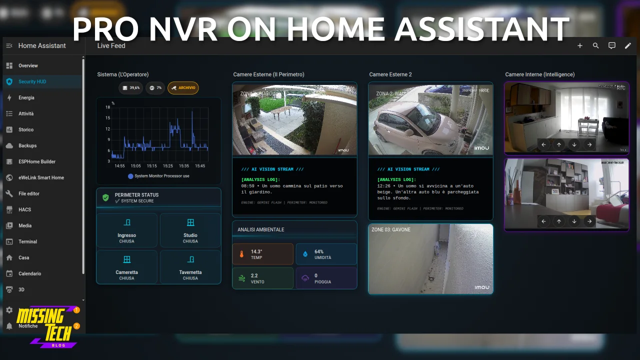 Video in tempo reale su Home Assistant: configurazione avanzata