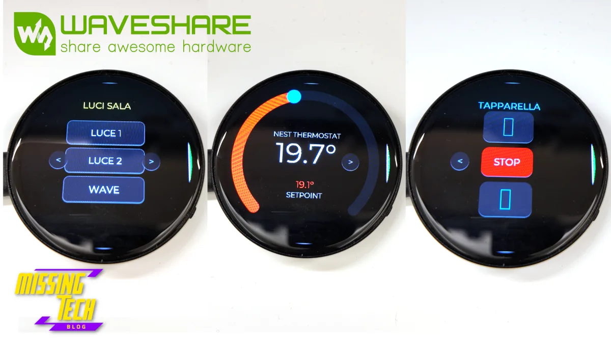 Waveshare ESP32-S3 Development Board Met 1.75 Inch AMOLED Touch Display (GPS, Dual Mic, 6-axis IMU, Wi-Fi, BT5)
