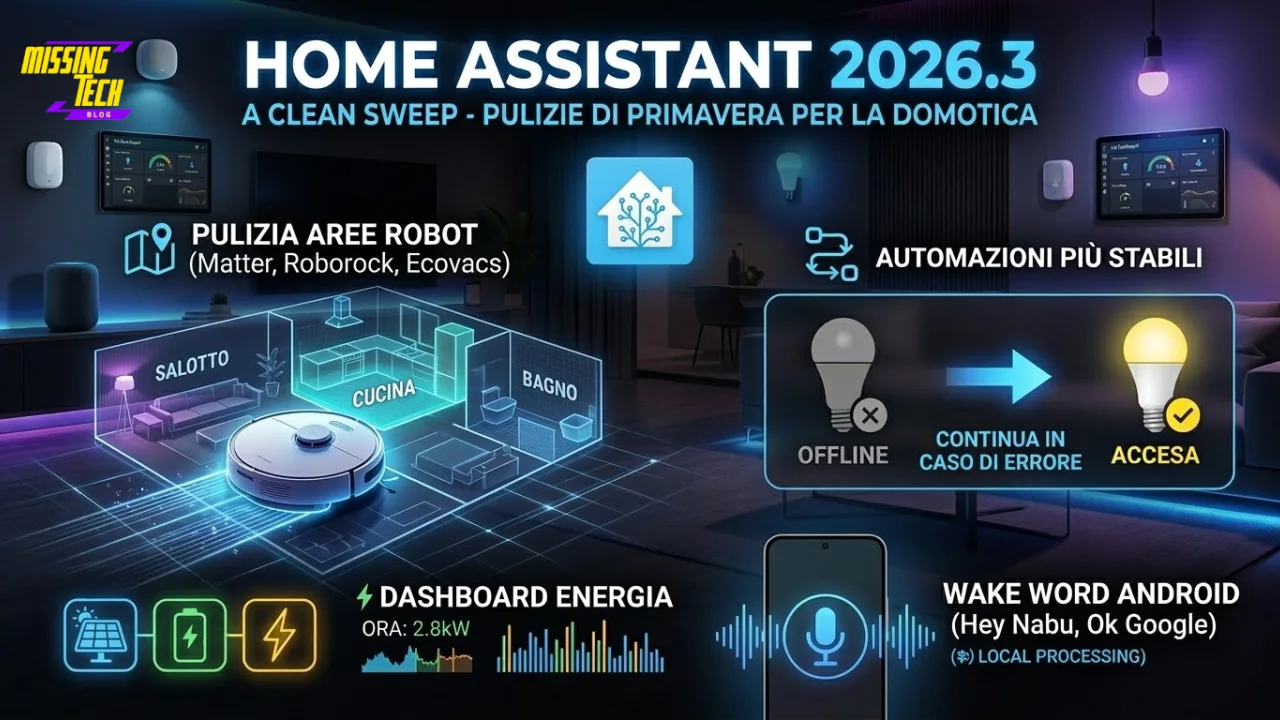Home Assistant 2026.3: Pulizie di primavera, controllo stanza per i robot e novità per l'Energia!