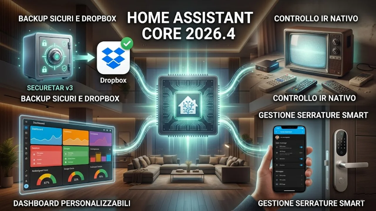 Home Assistant Core 2026.4: Il ritorno dell'infrarosso, nuove Dashboard e Automazioni potenziate!